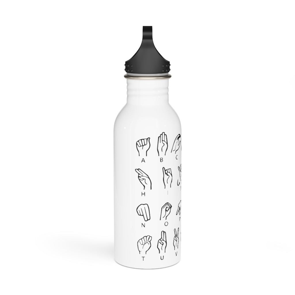 Alphabet Stainless Steel Water Bottle